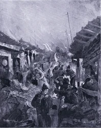 O saque de Pequim pelo rebelde Li 1644 AD